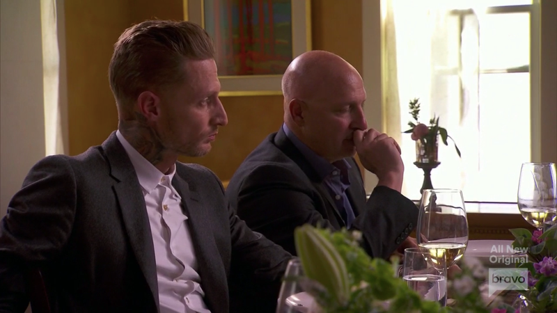 Also, Tom is asleep, apparently. (Screenshot: Bravo)